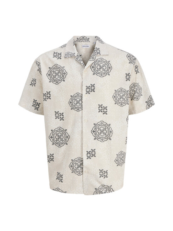 Jack & Jones - JJAlfredo Slub Resort krekls ar apkakli - MOONBEAM AOP:AOP | Stockmann - photo 1