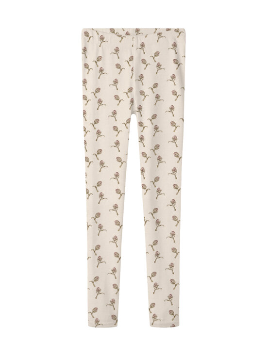 Lil' Atelier - NmfGayo Sag Slim -leggingsit - TURTLEDOVE AOP:ARTICHOKE | Stockmann - photo 1