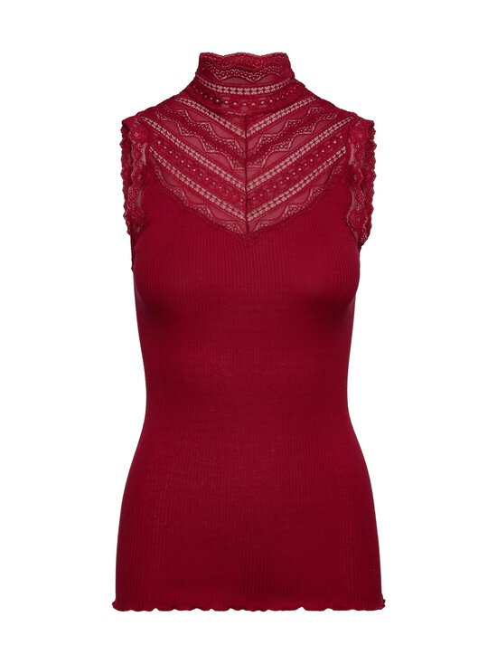 Rosemunde - Benita-silkkipuuvillatoppi - 087 KARANDA RED | Stockmann - photo 1
