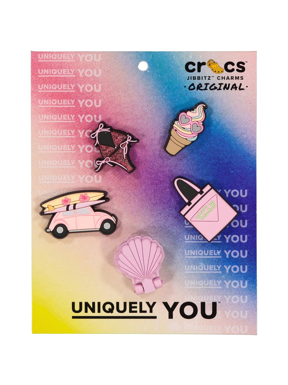 Jibbitz Girly Beach Trip -koristeet Crocseille 5-pack