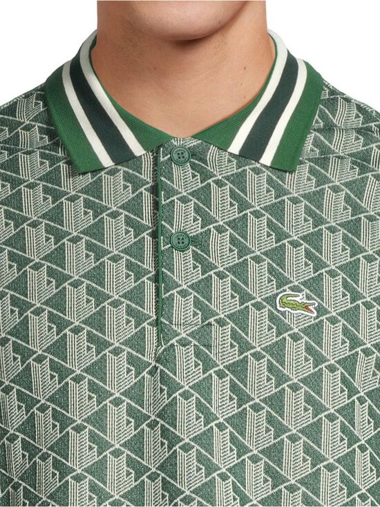 Lacoste - Classic Fit Monogram Jacquard -pikeepaita - GREEN/SINOPLE - photo 4 Lacoste - Classic Fit Monogram Jacquard -pikeepaita - GREEN/SINOPLE | Stockmann - photo 4