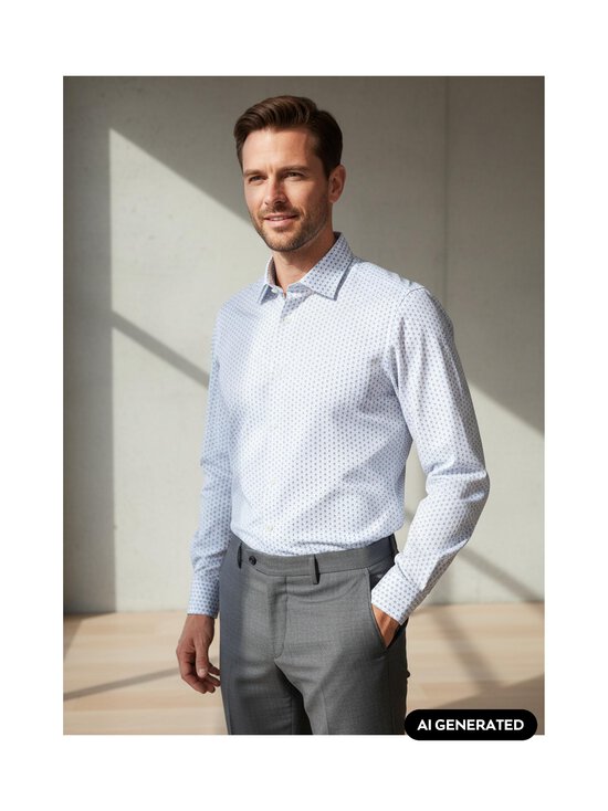 Olymp - Body Fit All Over Print -kauluspaita - 11 BLEU | Stockmann - photo 3