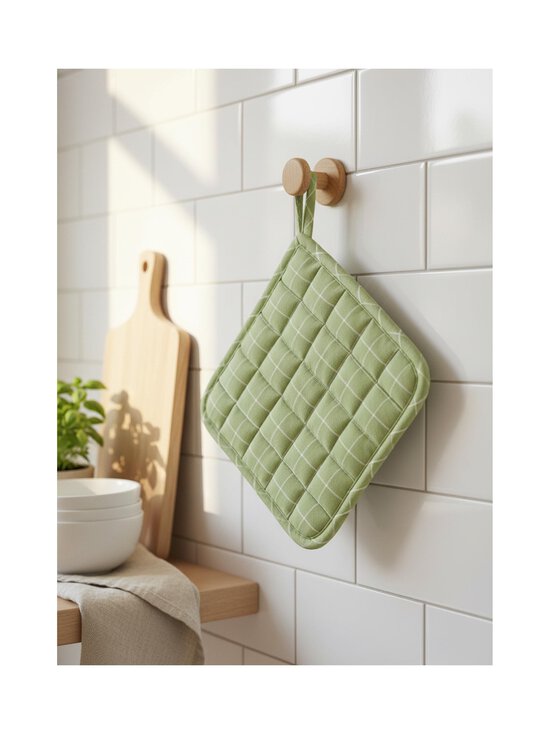 Casa Stockmann - Pajalapp Tibi - GREEN/SOFT WHITE CHECK | Stockmann - photo 3