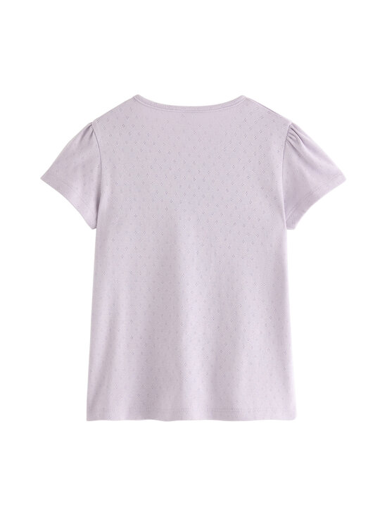 Lindex - T-särk Puffsleeve Pointelle - 9959 LIGHT DUSTY LILAC | Stockmann - photo 2