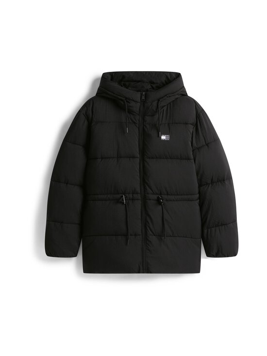 Hooded Midi stepēta jaka