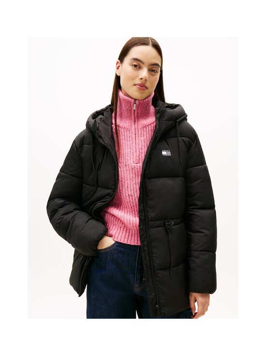Tommy Jeans - Hooded Midi -toppatakki - BDS BLACK | Stockmann - photo 2