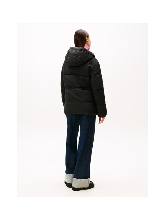 Tommy Jeans - Hooded Midi -toppatakki - BDS BLACK | Stockmann - photo 4