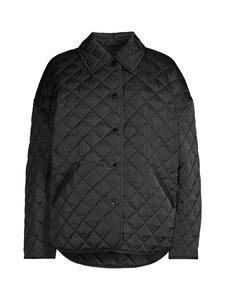 TOTEME - Kauluksellinen tikkitakki - 001 BLACK | Stockmann