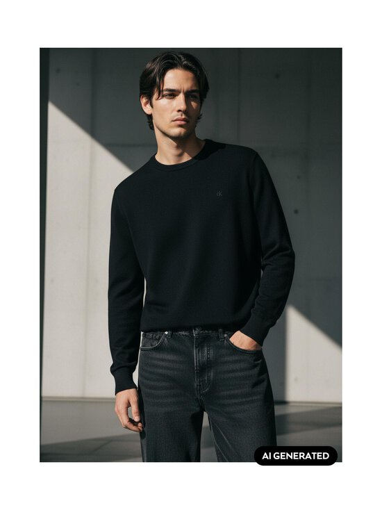 Calvin Klein Menswear - Supima Cotton -neulepaita - UB1 BLACK | Stockmann - photo 4
