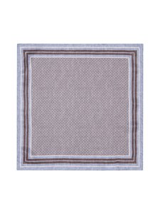 Stockholm Kravatt - Small Print -silkkitaskuliina - 6 BLUE/BROWN | Stockmann