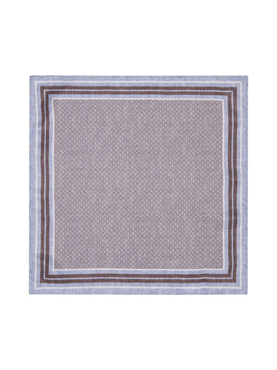 Stockholm Kravatt - Small Print -silkkitaskuliina - 6 BLUE/BROWN | Stockmann - photo 1