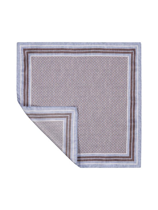 Stockholm Kravatt - Small Print -silkkitaskuliina - 6 BLUE/BROWN | Stockmann - photo 2