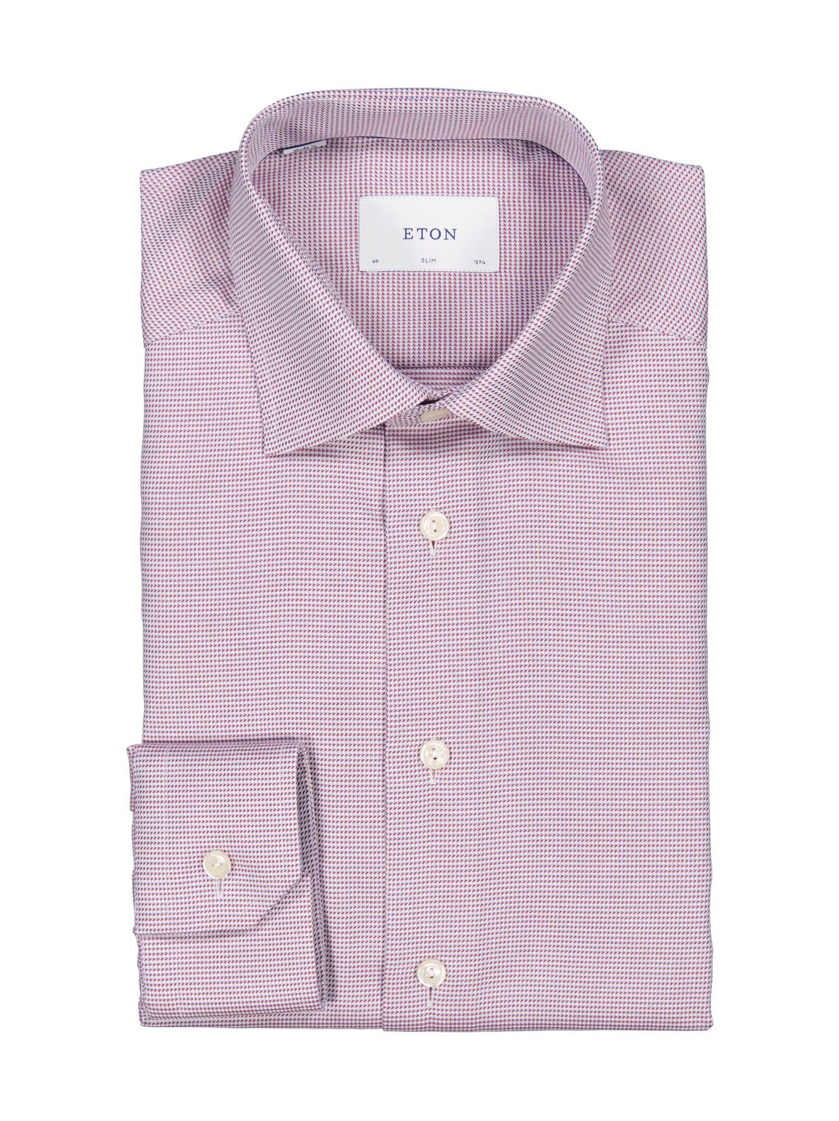 Slim fit semi solid -kauluspaita
