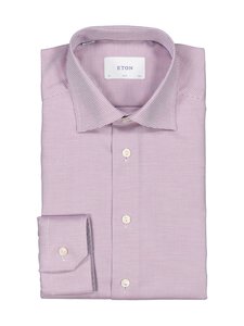 Eton - Slim Fit Semi Solid -kauluspaita - 56 RED | Stockmann