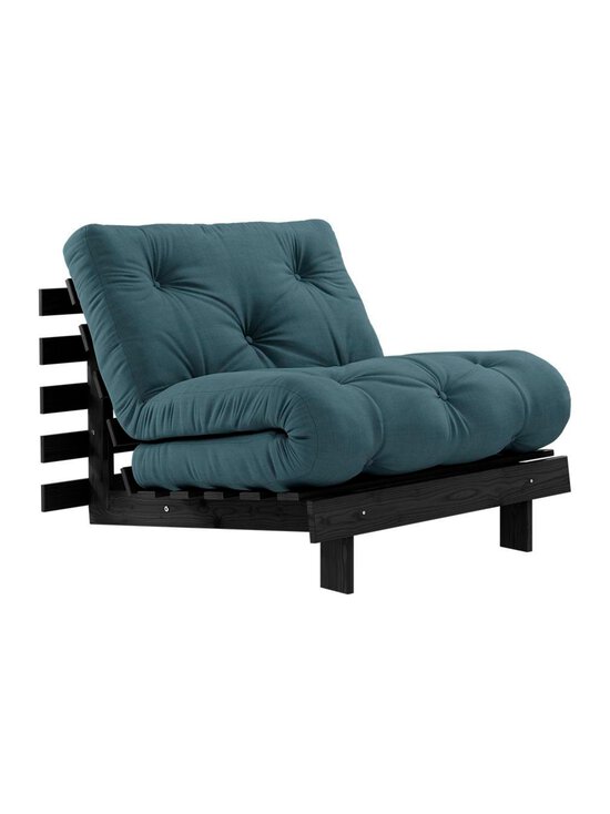 Karup - Roots-futonnojatuoli petrol blue / musta - BLUE | Stockmann - photo 1