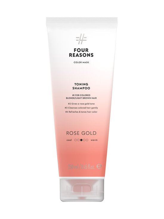 Four Reasons - Toning Shampoo -sävyttävä shampoo 250 ml - ROSE GOLD | Stockmann - photo 1