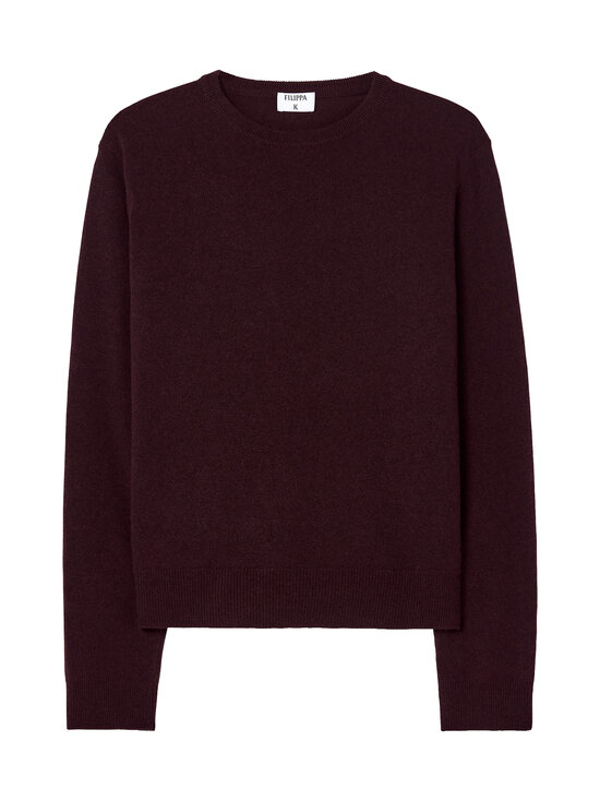 Filippa K - Soft Wool Crewneck -neulepaita - DARK BURGUNDY | Stockmann - photo 1