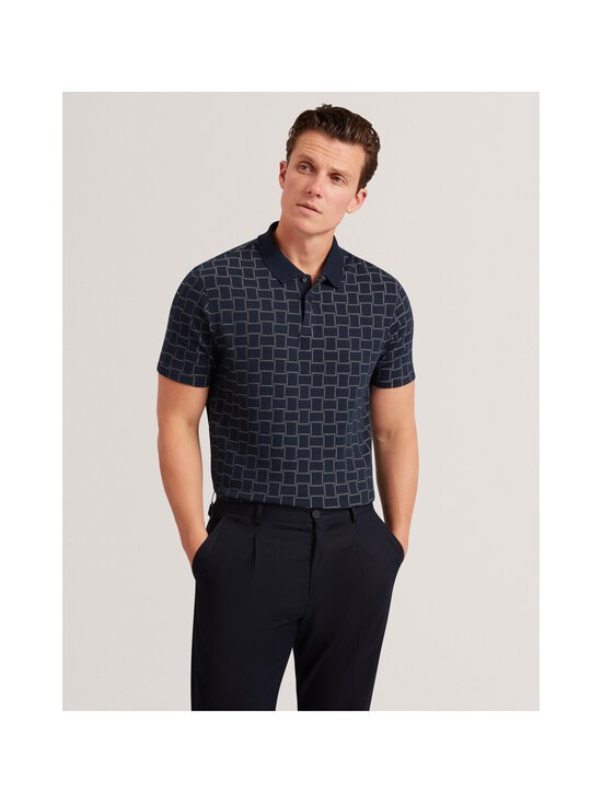 Ted Baker London - Eduard Square Jacquard -pikeepaita - NAVY - photo 2 Ted Baker London - Eduard Square Jacquard -pikeepaita - NAVY | Stockmann - photo 2