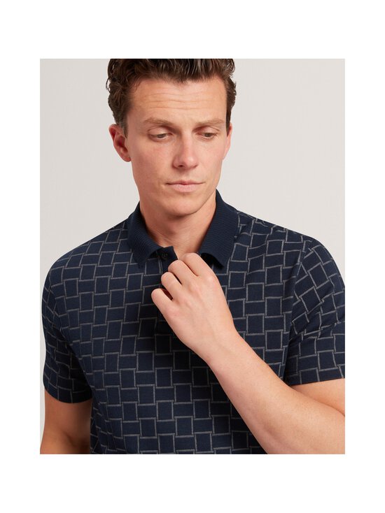 Ted Baker London - Eduard Square Jacquard -pikeepaita - NAVY - photo 4 Ted Baker London - Eduard Square Jacquard -pikeepaita - NAVY | Stockmann - photo 4