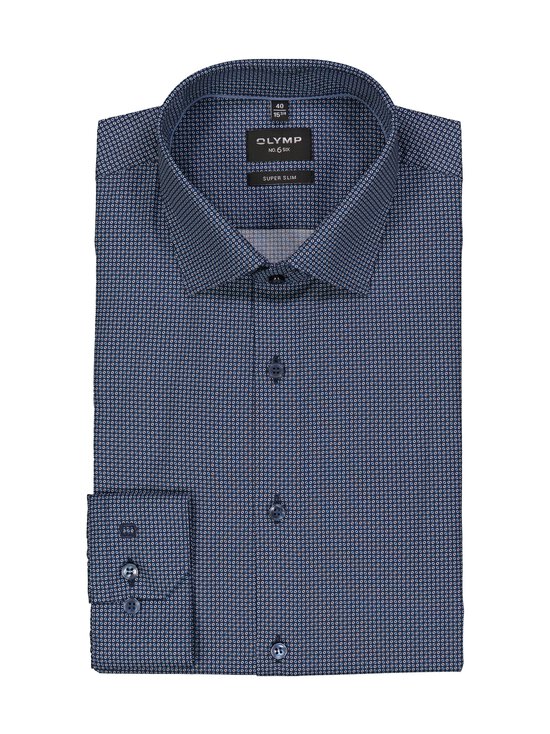 Olymp - Super Slim No6 All Over Print krekls ar apkakli - 18 MARINE | Stockmann - photo 1