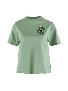 Fjällräven - Fjällblomster Logo t-paita - 674 MISTY GREEN | Stockmann