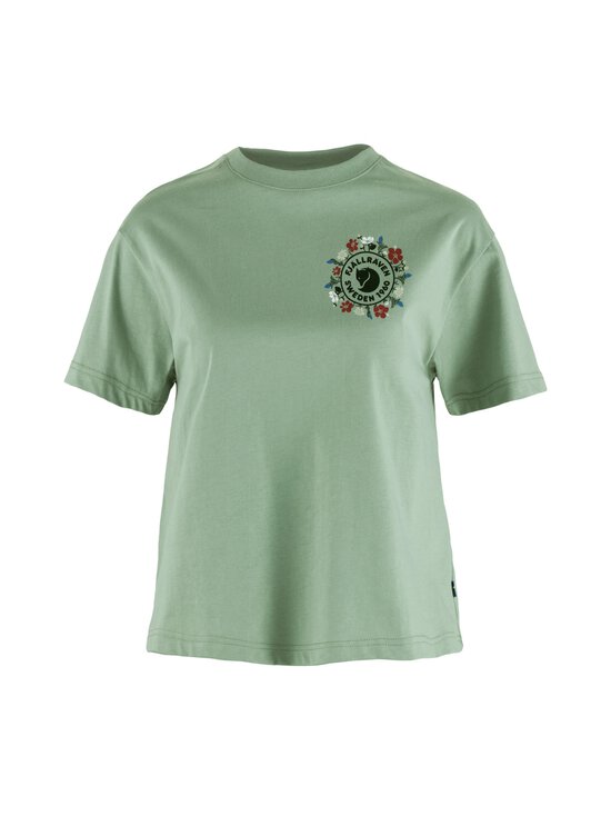 Fjällräven - Fjällblomster Logo t-paita - 674 MISTY GREEN | Stockmann - photo 1