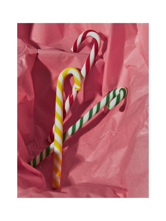 Kosta Boda - Polka Candy Cane Red -joulukuusenkoriste 3 kpl - WHITE/GREEN | Stockmann - photo 2