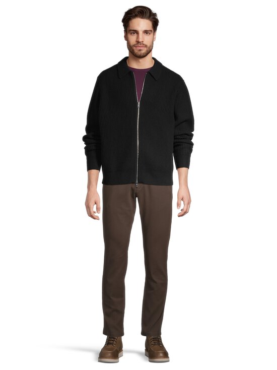 Filippa K - Vetoketjullinen ribbineuletakki - NULL BLACK BLACK | Stockmann - photo 2