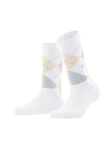 Burlington - Polymaid Check Queen Ankle Socks - WHITE (2005) | Stockmann