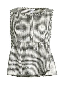 Object - ObjKai-paljettitoppi - BRIGHT WHITE CHECKS:BLACK | Stockmann