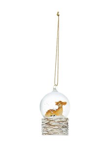Casa Stockmann - Deer Snow Globe -joulukoriste - BROWN | Stockmann