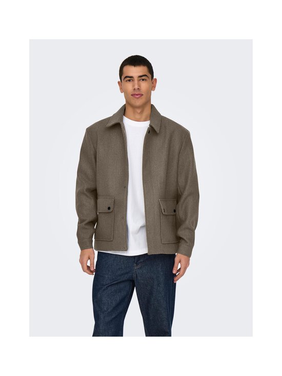Only & Sons - OnsConnor Life viegla jaka - BUNGEE CORD DETAIL:MELANGE - photo 2 Only & Sons - OnsConnor Life viegla jaka - BUNGEE CORD DETAIL:MELANGE | Stockmann - photo 2