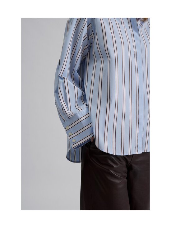 Malina - Classic Poplin svītraina kreklblūze - BLUE STRIPE | Stockmann - photo 4