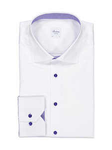 Stenströms - Superslim Contrast-kauluspaita - 000 WHITE | Stockmann