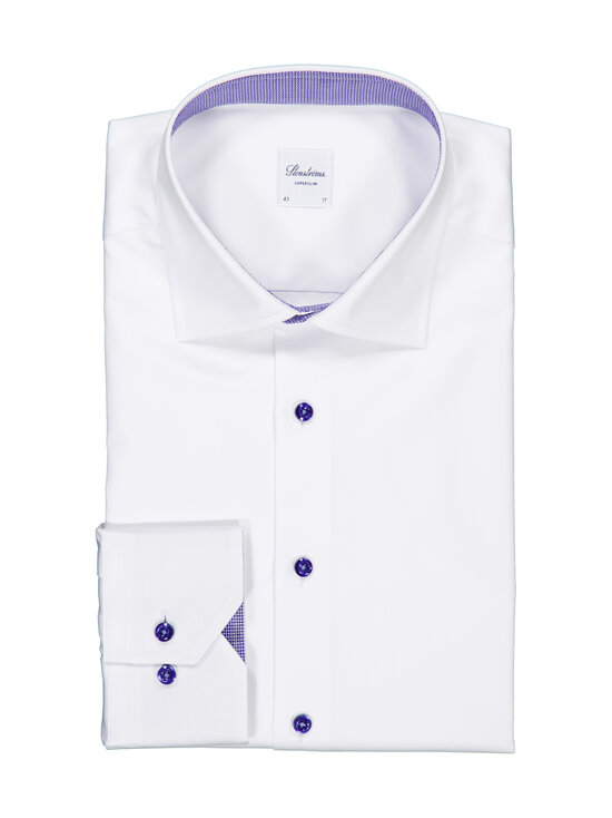 Stenströms - Superslim Contrast-kauluspaita - 000 WHITE | Stockmann - photo 1