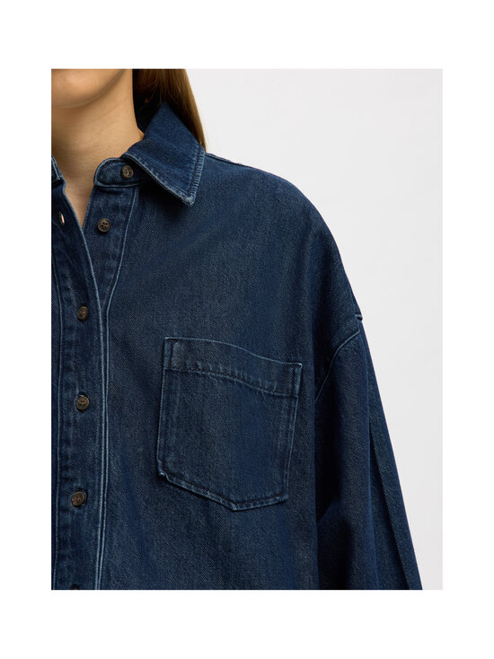 Selected - SlfOverSized Mella Bora Denim -paita - DARK BLUE DENIM | Stockmann - photo 5