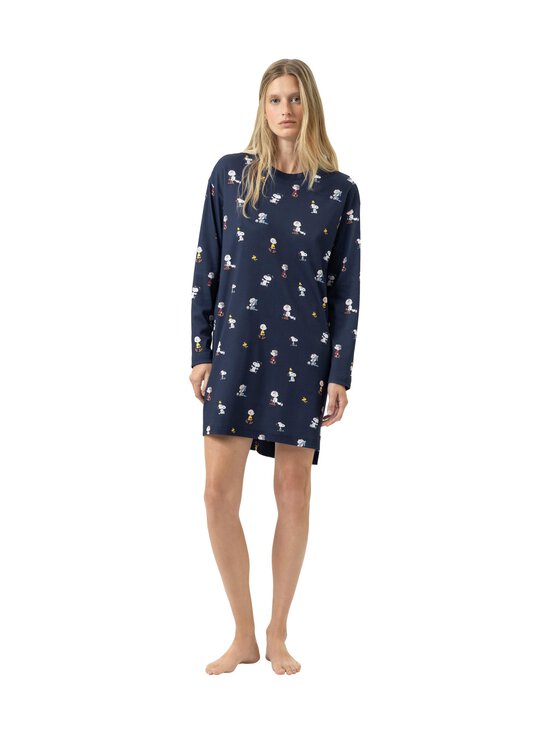 Mey - Peanuts x Mey  -yöpaita - YACHT BLUE 668 | Stockmann - photo 2