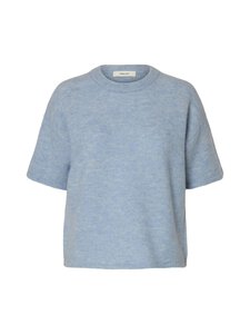 Selected - SlfLulu 2/4 O-neck džemperis - CASHMERE BLUE DETAIL:MELANGE | Stockmann