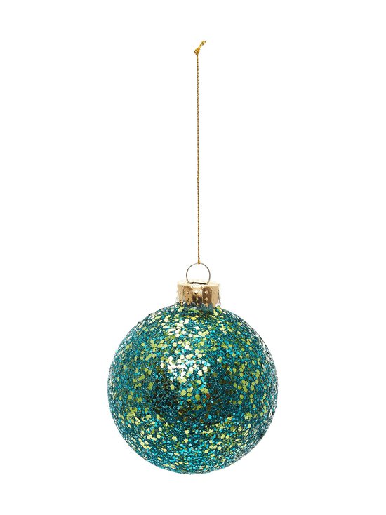 Casa Stockmann - Glass Ball Hexagon Sequins -joulukoriste - GREEN | Stockmann - photo 2