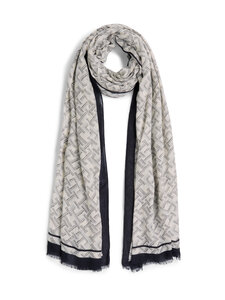 Tommy Hilfiger - Monogram-huivi - DW6 SPACE BLUE | Stockmann