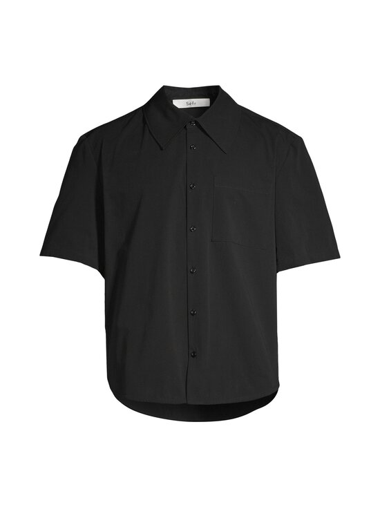 Séfr - Waylon-kauluspaita - BLACK FINE POPLIN | Stockmann - photo 1