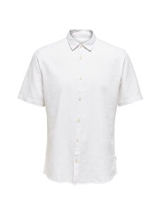Only & Sons - OnsCaiden-kauluspaita pellavalla - WHITE | Stockmann