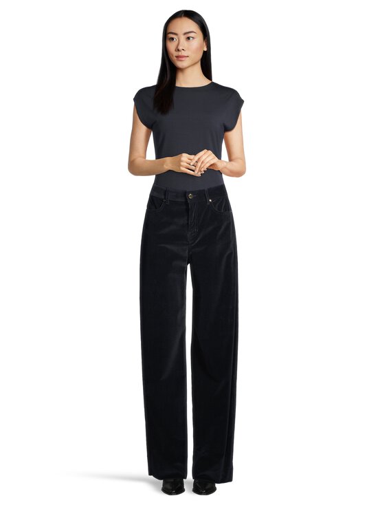 Max Mara Studio - MstFragola Long -vakosamettihousut - 004 NAVY | Stockmann - photo 3