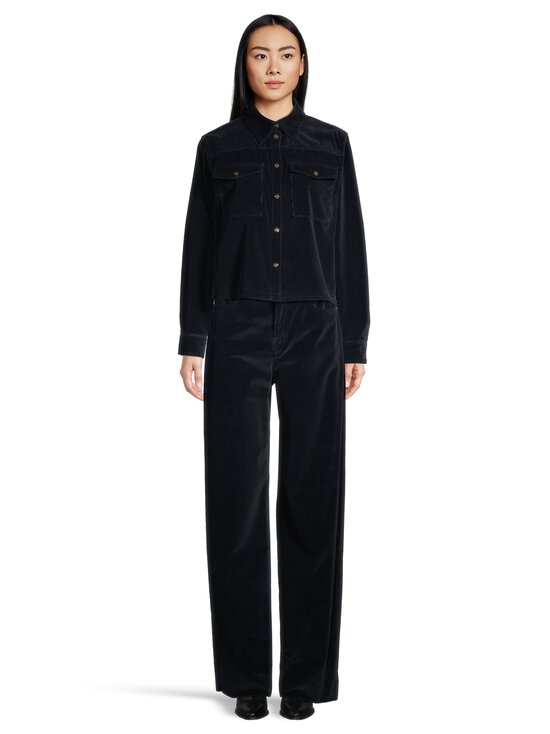 Max Mara Studio - MstFragola Long -vakosamettihousut - 004 NAVY | Stockmann - photo 5