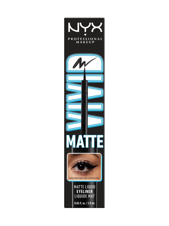 NYX Professional Makeup - Vivid Matte Liquid Liner eyeliner -silmänrajauskynä - BLACK - photo 3 NYX Professional Makeup - Vivid Matte Liquid Liner eyeliner -silmänrajauskynä - BLACK | Stockmann - photo 3