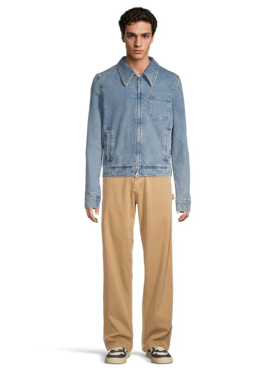 Ami - Contrasted Ami De Coeur Zipped -farkkutakki - BLEU USED | Stockmann - photo 2