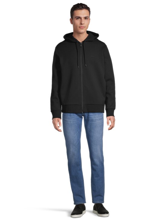 Boss Green - Saggy-hupullinen collegetakki - 001 BLACK | Stockmann - photo 2