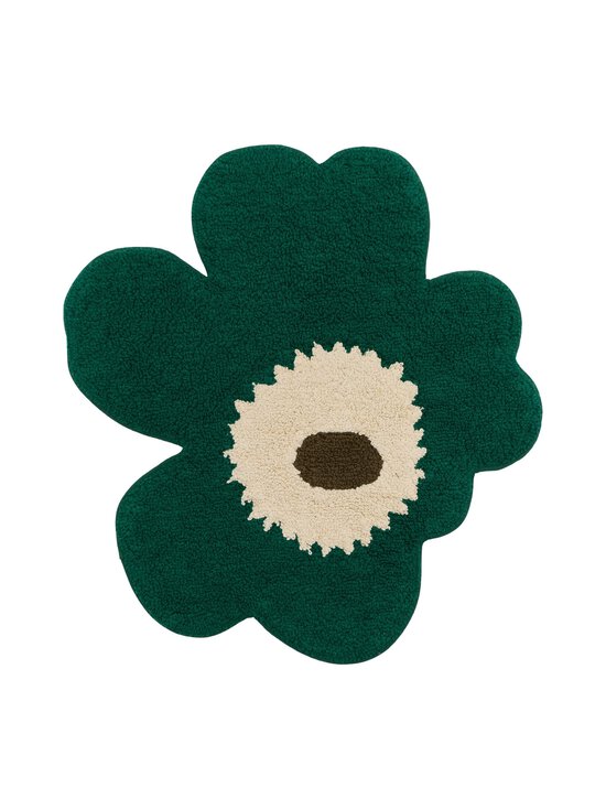 Marimekko - Unikko-kylpyhuonematto - 619 EMERALD, OFF WHITE, MOLE | Stockmann - photo 1