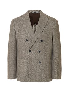 Selected - SlhReg Morris Hbone vilnas maisījuma žakete - BROWN RICE DETAIL:HERRINGBONE | Stockmann