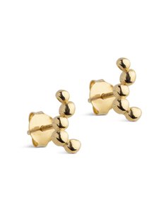 ENAMEL Copenhagen - Nara Long - kullatut nappikorvakorut - 925S/GP | Stockmann